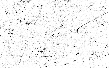 Subtle grain vector texture overlay. Abstract black and white gritty grunge background. Abstract dirty or scratch aging effect. Dusty and grungy scratch texture material or surface. 