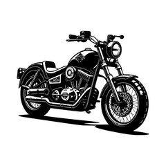 motorcycle isolated on white background