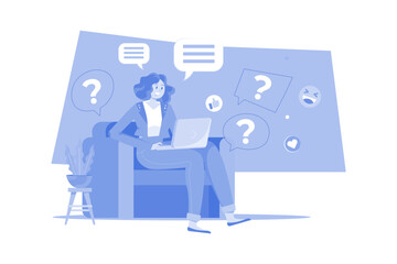 Social Media Influencer Doing Live Q&A