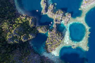 aerial view of island in the philippines
