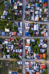 aerial view of small town in the philippines