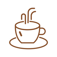 coffee cup icon vector set