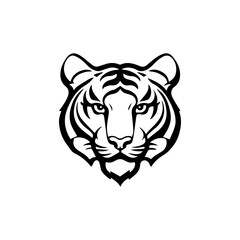 Tiger head icon vector illustration