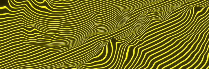 Yellow and black abstract background.