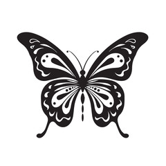Butterfly in cartoon, doodle style. Isolated 2d vector illustration in logo, icon, sketch style, Eps 10. AI Generative