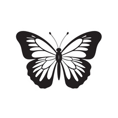 Butterfly in cartoon, doodle style. Isolated 2d vector illustration in logo, icon, sketch style, Eps 10. AI Generative