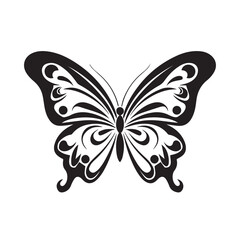 Butterfly in cartoon, doodle style. Isolated 2d vector illustration in logo, icon, sketch style, Eps 10. AI Generative