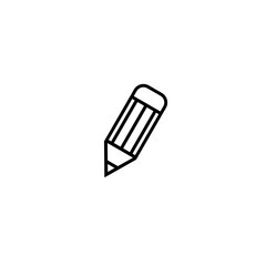 Pencil icon isolated on transparent background