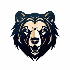 Bear in cartoon, doodle style. Isolated 2d vector illustration in logo, icon, sketch style, Eps 10. AI Generative