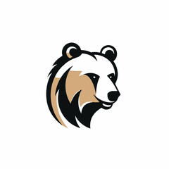 Bear in cartoon, doodle style. Isolated 2d vector illustration in logo, icon, sketch style, Eps 10. AI Generative