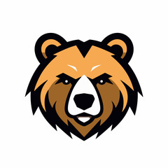 Bear in cartoon, doodle style. Isolated 2d vector illustration in logo, icon, sketch style, Eps 10. AI Generative