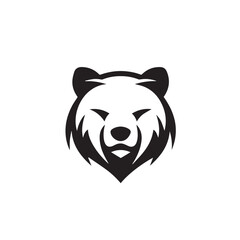 Bear in cartoon, doodle style. Isolated 2d vector illustration in logo, icon, sketch style, Eps 10, black and white. AI Generative