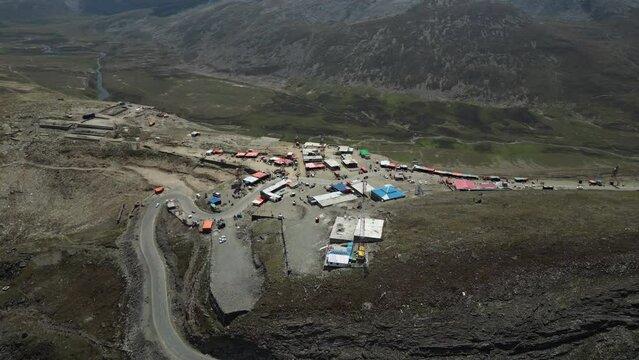 Babusar Pass at the northeast of the 150 km long Kaghan Valley at the edge of Lalusar - Dudipatser National Park in KPK connecting it via the Thak Nala with Chilas in GB on the Karakoram Highway