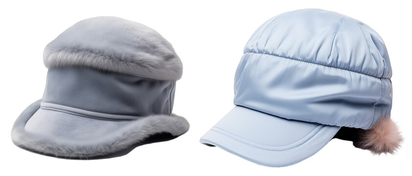 An Insulated hat isolated on a white background.