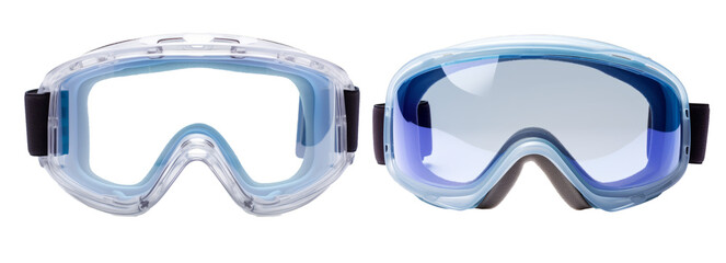 A snow goggle on a white transparent background