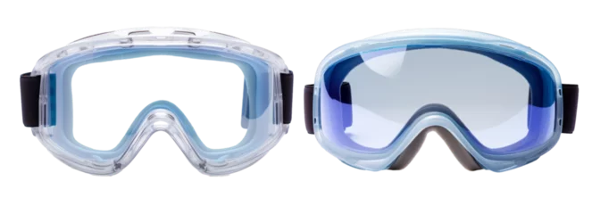 Foto op Aluminium A snow goggle on a white transparent background © danter