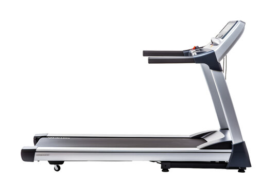 Treadmill on white transparent background