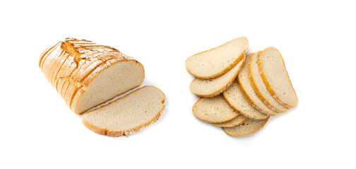 Traditional Sliced Bread, Homemade Brown Organic Cereal Loaf