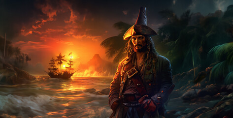 pirate mystery from the shores of Oregon game background