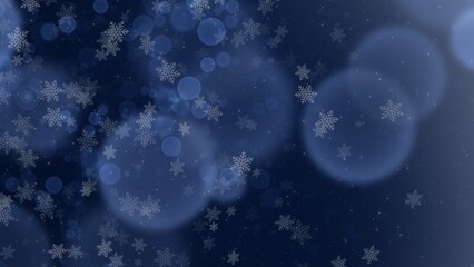 Abstract Snowflake  Backgrounds on dark blue backgrounds,  Christmas Abstract Backdrops , illustration wallpaper