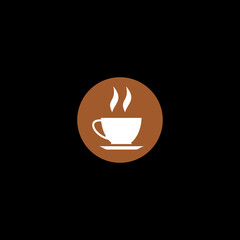 Coffee icon. Coffee icon design isolated on black background