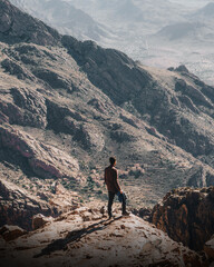 Fototapeta premium Tafraoute's Jbel Lkest, the Western Anti Atlas peak