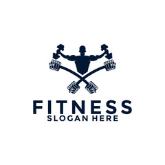 Fitness and Gym Logo Design Vector, Sport and Fitness logo template