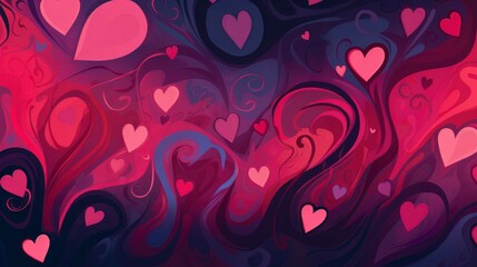 Valentine's day background, love background, draw