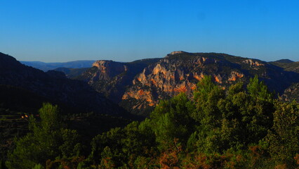 Fototapeta na wymiar Mountain landscapes of El Maestrazgo, Castellón