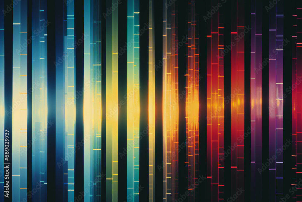 Aufkleber abstract spectrum representing the spectrum of vaccines and their impact on public health.