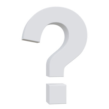 Question mark 3d