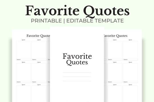 Favorite Quotes Kdp Interior