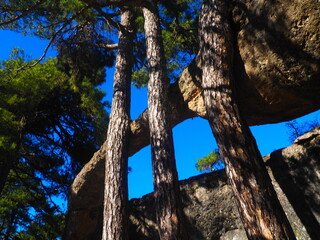 Obraz premium Rocks in the Enchanted City of Cuenca