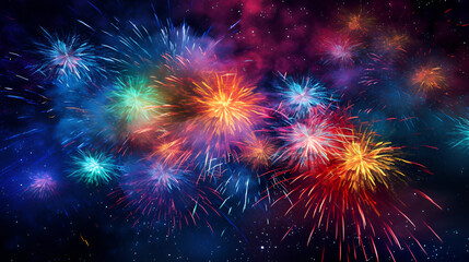 fireworks colorful background desktop