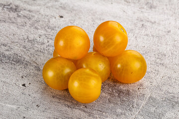 Ripe tasty yellow cherry tomato