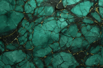 Naklejka premium Green marble polished texture background