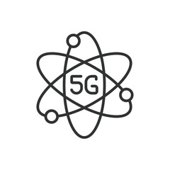 5g signal design. 5g, signal, icon, mobile, wireless, connectivity, internet vector illustrations. 5g signal editable stroke icon.