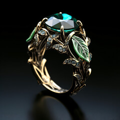 Shiny jewelry ring