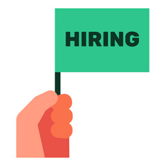 Hiring flat icon