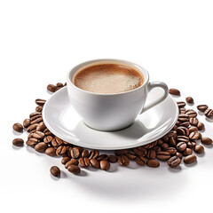 cappuccino, americano, espresso, macchiatto, raff coffee, airish, mocha cup on neutral color background