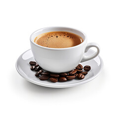 Fototapeta premium cappuccino, americano, espresso, macchiatto, raff coffee, airish, mocha cup on neutral color background