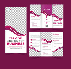 creative trifold business brochure design