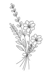 Hand drawn flower for your design