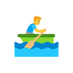 
Man Rowing Boat