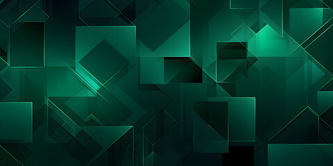 Green Geometry Vector Background