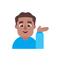 
Man Tipping Hand: Medium Skin Tone