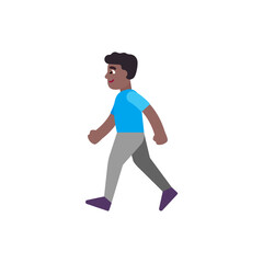 Man Walking: Medium-Dark Skin Tone