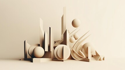 3d abstract geometric