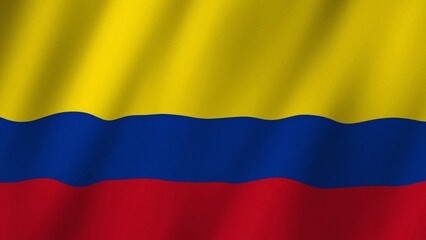 Colombian flag waving in the wind. Flag of Colombian images