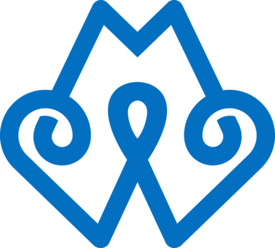 the logo consists of the letter M W monogram ornament. Outline and elegant.